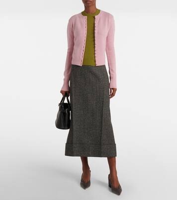 Wool midi skirt | Prada