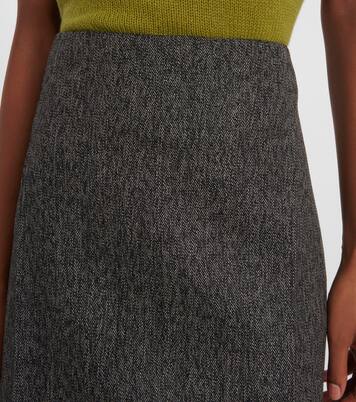 Wool midi skirt | Prada