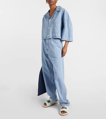 Cropped-Hemd aus Denim | Bottega Veneta