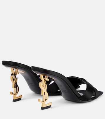 Opyum 85 satin crêpe mules | Saint Laurent