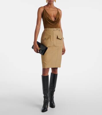 Midirock aus einem Baumwollgemisch | Tom Ford