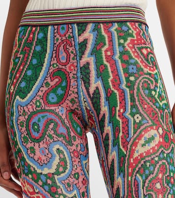 Knitted paisley jacquard flared pants | Etro