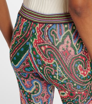Knitted paisley jacquard flared pants | Etro