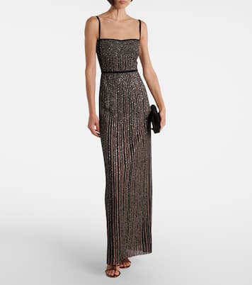 Maxikleid aus Strick mit Pailletten | Missoni