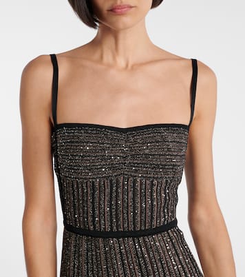 Maxikleid aus Strick mit Pailletten | Missoni