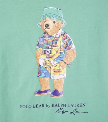 T-shirt in jersey di cotone con stampa | Polo Ralph Lauren Kids