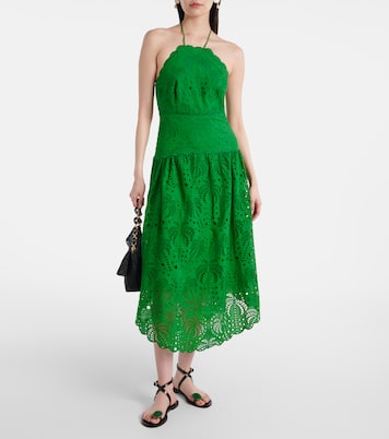 Verziertes Midikleid aus Baumwolle | Farm Rio