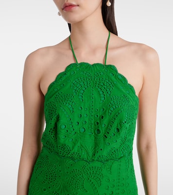 Verziertes Midikleid aus Baumwolle | Farm Rio