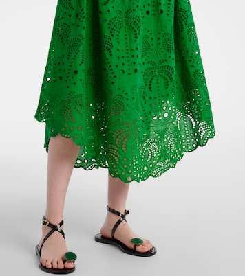 Verziertes Midikleid aus Baumwolle | Farm Rio