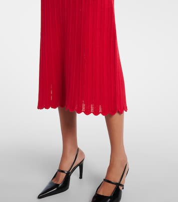 Sissi open-knit cotton midi dress | Altuzarra