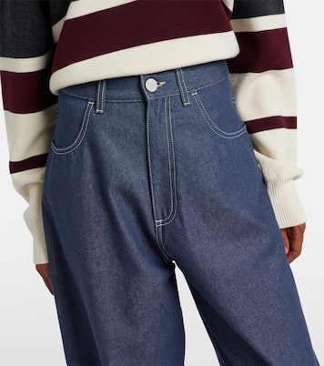 High-rise barrel-leg jeans  | Róhe