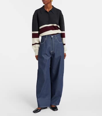 High-rise barrel-leg jeans  | Róhe