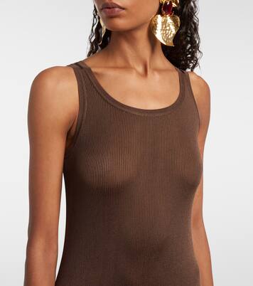 Ribbed-knit maxi dress | Saint Laurent