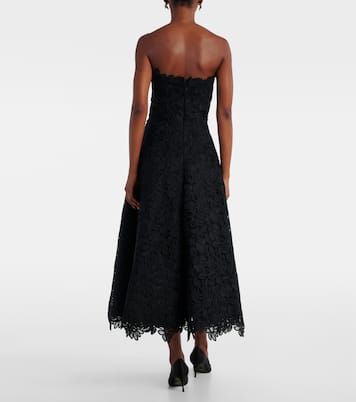 Besticktes Midikleid aus Spitze | Costarellos