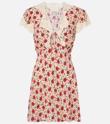 Bedrucktes Minikleid Lacie mit Spitze | Rixo