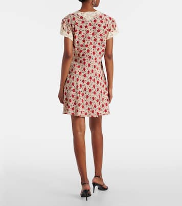 Bedrucktes Minikleid Lacie mit Spitze | Rixo