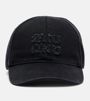 Casquette en denim à logo | Miu Miu