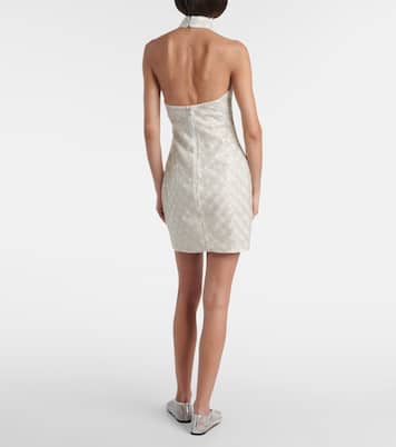 Embellished halterneck minidress | Rotate