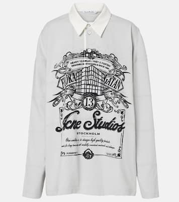 Sweat-shirt imprimé en coton à logo | Acne Studios
