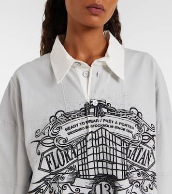 Sweat-shirt imprimé en coton à logo | Acne Studios