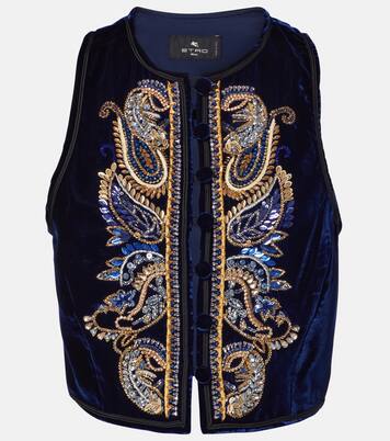 Paisley velvet vest | Etro
