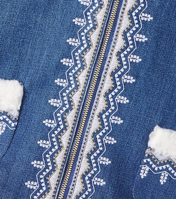 Baby embroidered denim jacket | Louise Misha