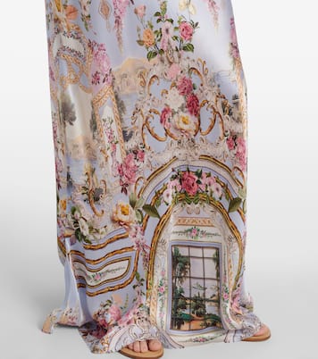 Robe longue Tile In Time en soie | Camilla