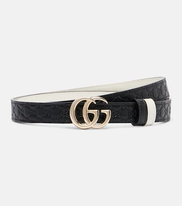 Double G reversible leather belt | Gucci