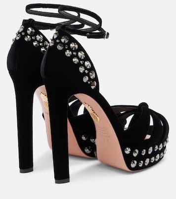 Cosmic Love 130 studded platform sandals | Aquazzura