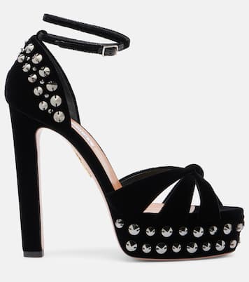 Cosmic Love 130 studded platform sandals | Aquazzura