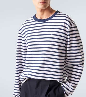 T-shirt rayé en coton | Ami Paris