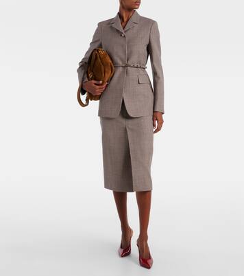 Robbie 85 patent leather slingback pumps | Gianvito Rossi