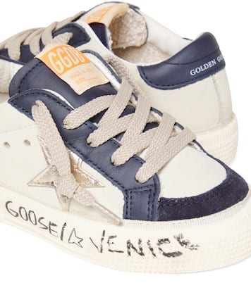 May leather platform sneakers | Golden Goose Kids