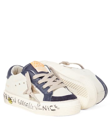 May leather platform sneakers | Golden Goose Kids