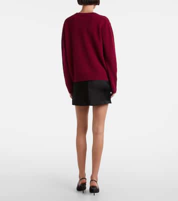 Barb satin miniskirt | Leset