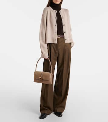 T Timeless Mini suede shoulder bag | Tod's