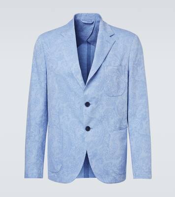 Woven cotton jersey blazer | Etro