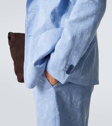 Woven cotton jersey blazer | Etro