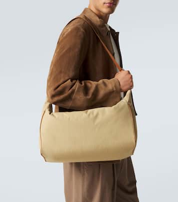 Crossbody Bag Logan E/W mit Leder | The Row