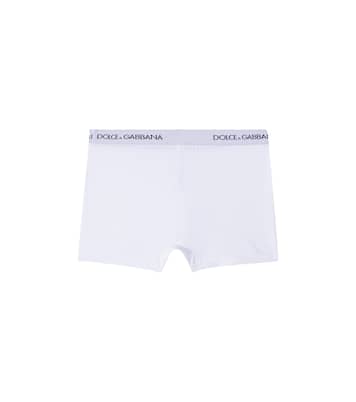 Set aus zwei Boxershorts aus Jersey | Dolce&Gabbana Kids