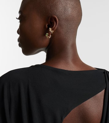 Boucle d'oreille en or 18 ct (750/1000) avec diamants | Shay Jewelry