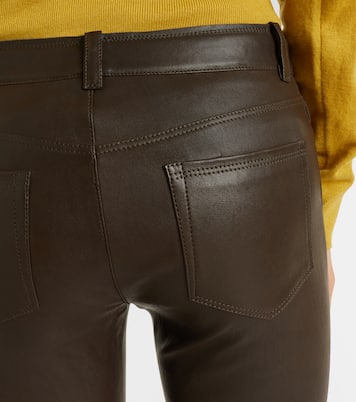 Dean 22 leather flared pants | Stouls