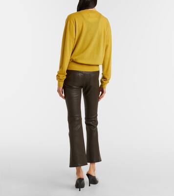 Dean 22 leather flared pants | Stouls