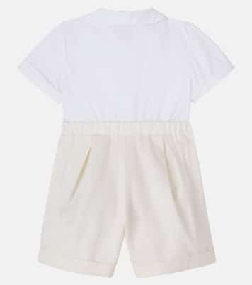 Bébé - Combi-short en coton mélangé | Monnalisa