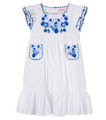 Robe Evelyn brodée en coton  | La Coqueta