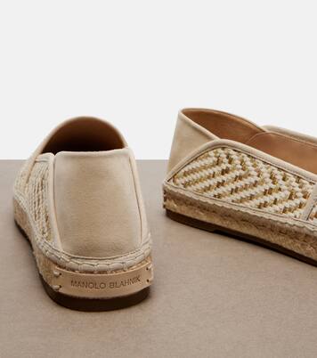 Espadra raffia-effect espadrilles | Manolo Blahnik