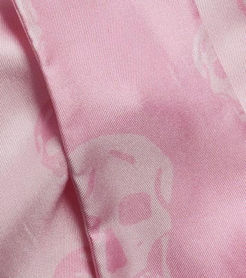 Skull silk twill scarf | McQueen