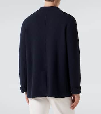 Cashmere blazer with amethyst | God's True Cashmere