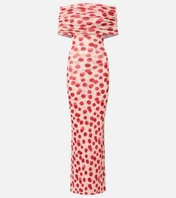 Vestido largo de malla estampado | Stella McCartney