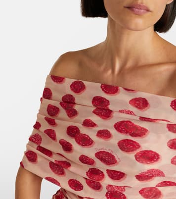 Vestido largo de malla estampado | Stella McCartney